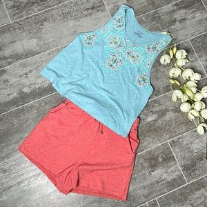 Jasmine & Ginger Tank & GB Loungewear Shorts NWT Bundle